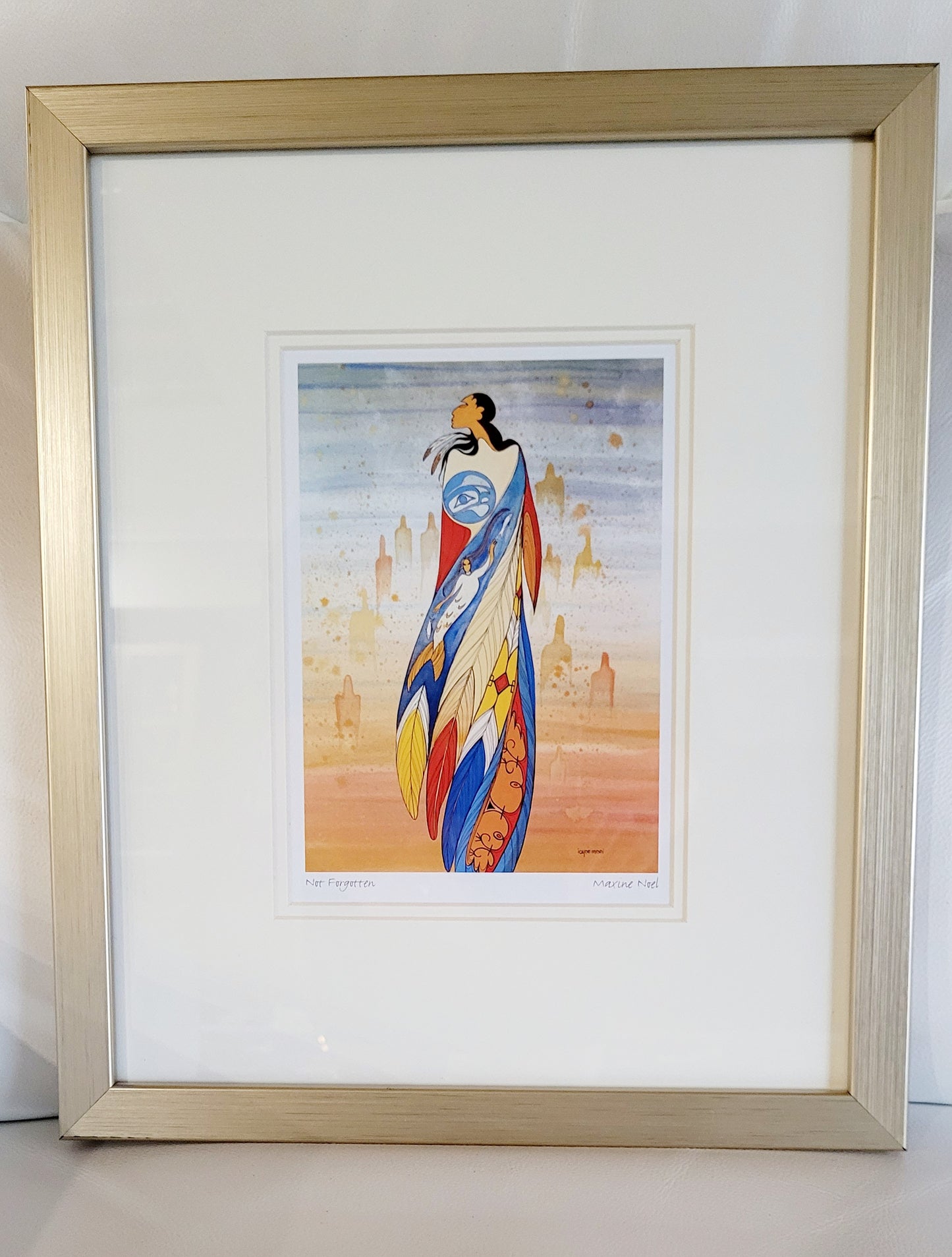 "Not Forgotten" Framed Art by Sioux Native artist Maxine Noel