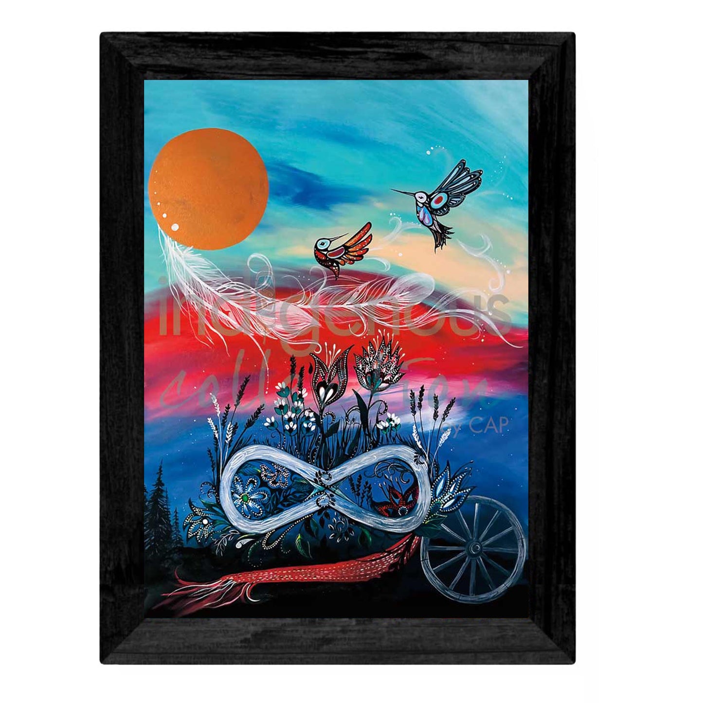 Metis Pride by Native artist Carla Joseph - North of 50