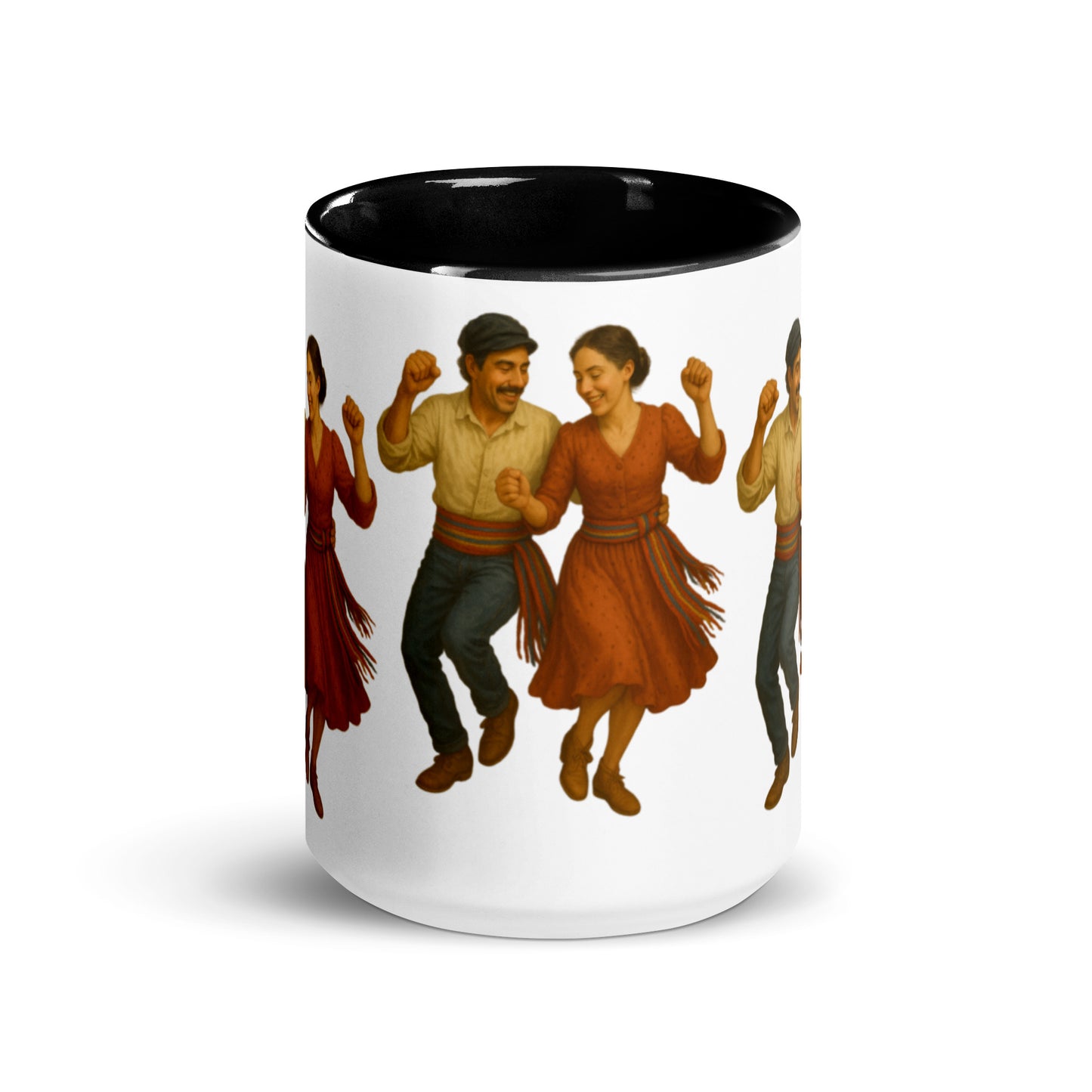 Metis jig dancers Mug Canadian Indigenous Art Gifts