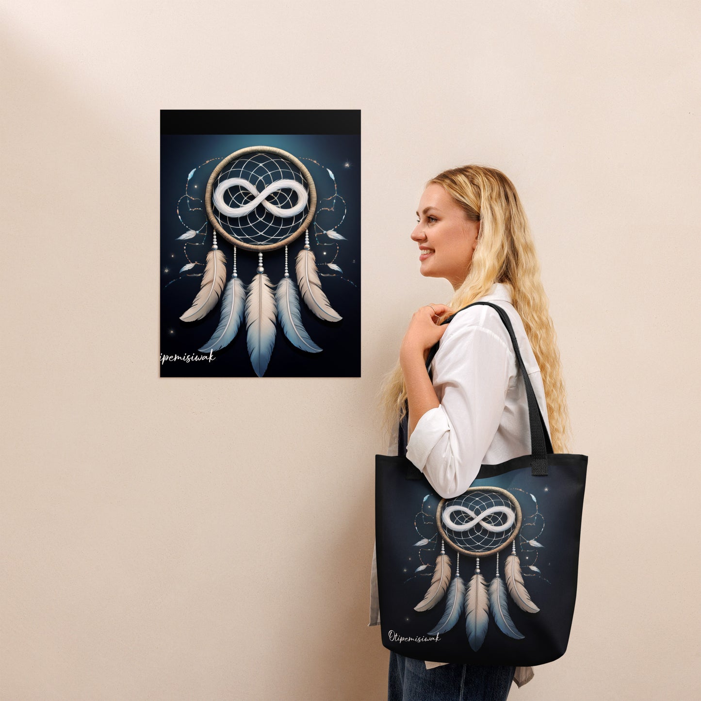 Otipemisiwak Dream Catcher Tote bag
