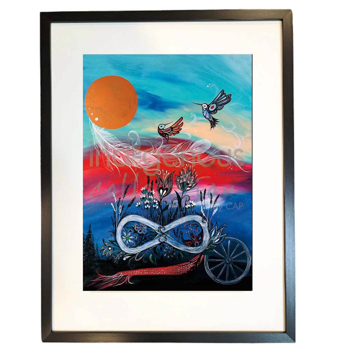 Metis Pride Framed Art by Karen Erickson - North of Fifty Indigenous Boutique