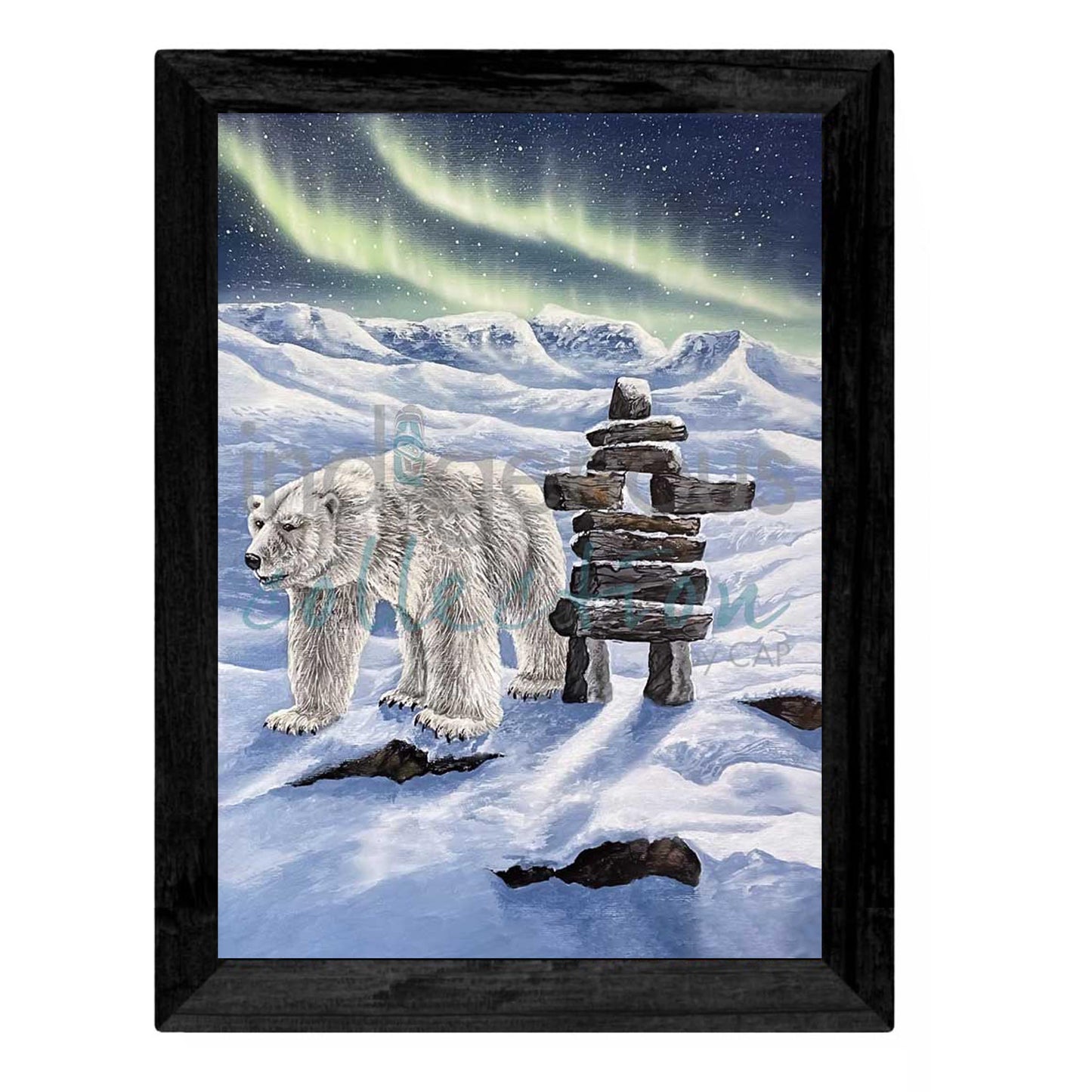 "Finding the Way" Framed Wall Art by Indigenous Artist Ronnie Simon