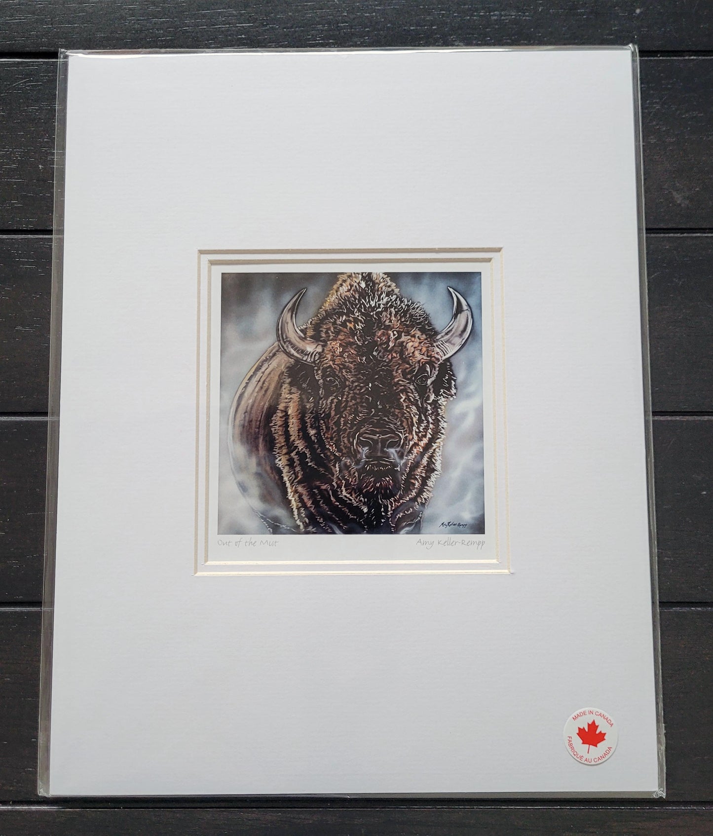 Set of 3 unframed, matted art cards with artwork by Amy Keller-Rempp - only 1 set available