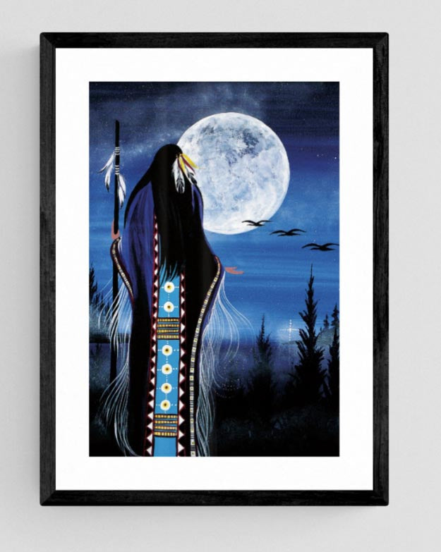 Wall Art - Evening Star Woman by Betty Albert