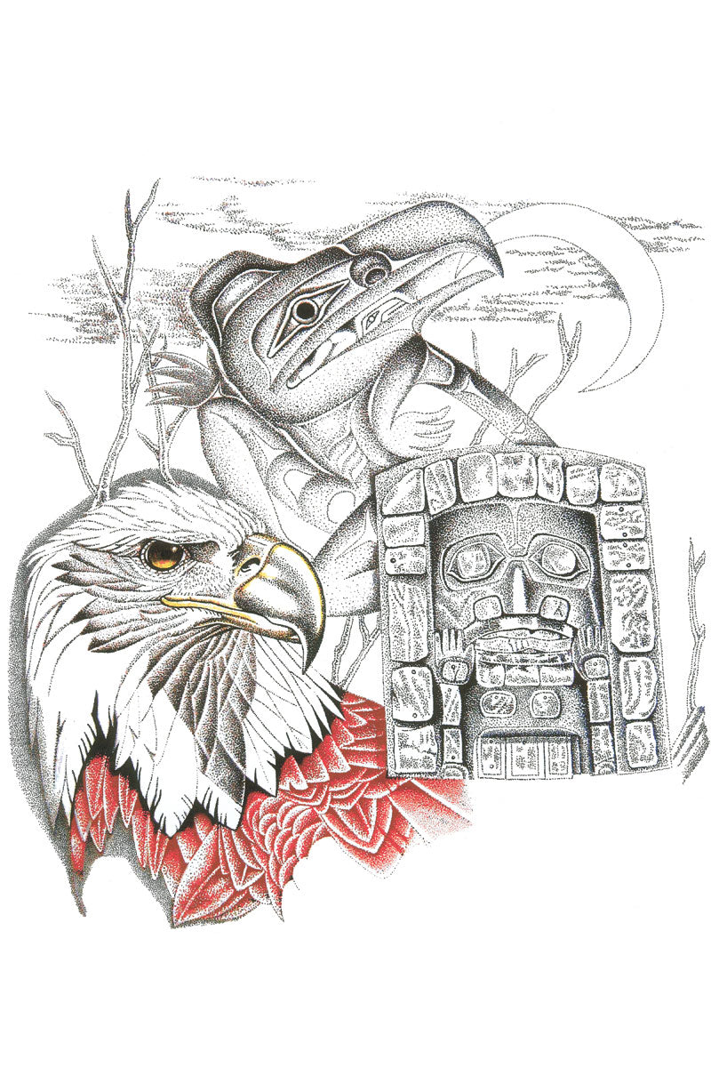 Wall Art - Eagle by Charles Silverfox