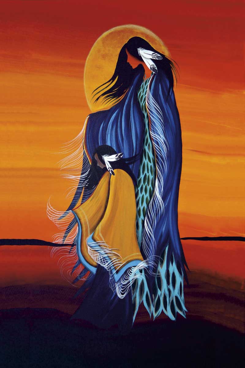 Wall Art - Mother and Daughter by Betty Albert