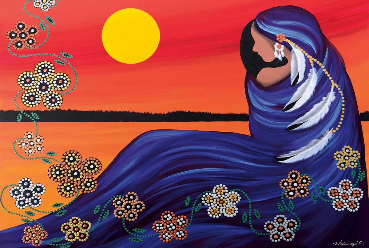 Wall Art - Evening Sun Woman by Betty Albert