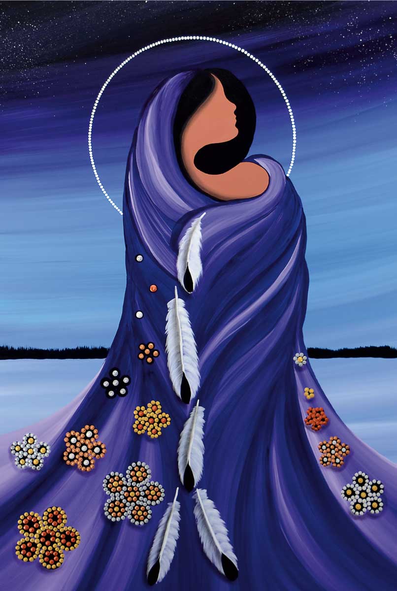 Wall Art - Morning Star Woman by Betty Albert