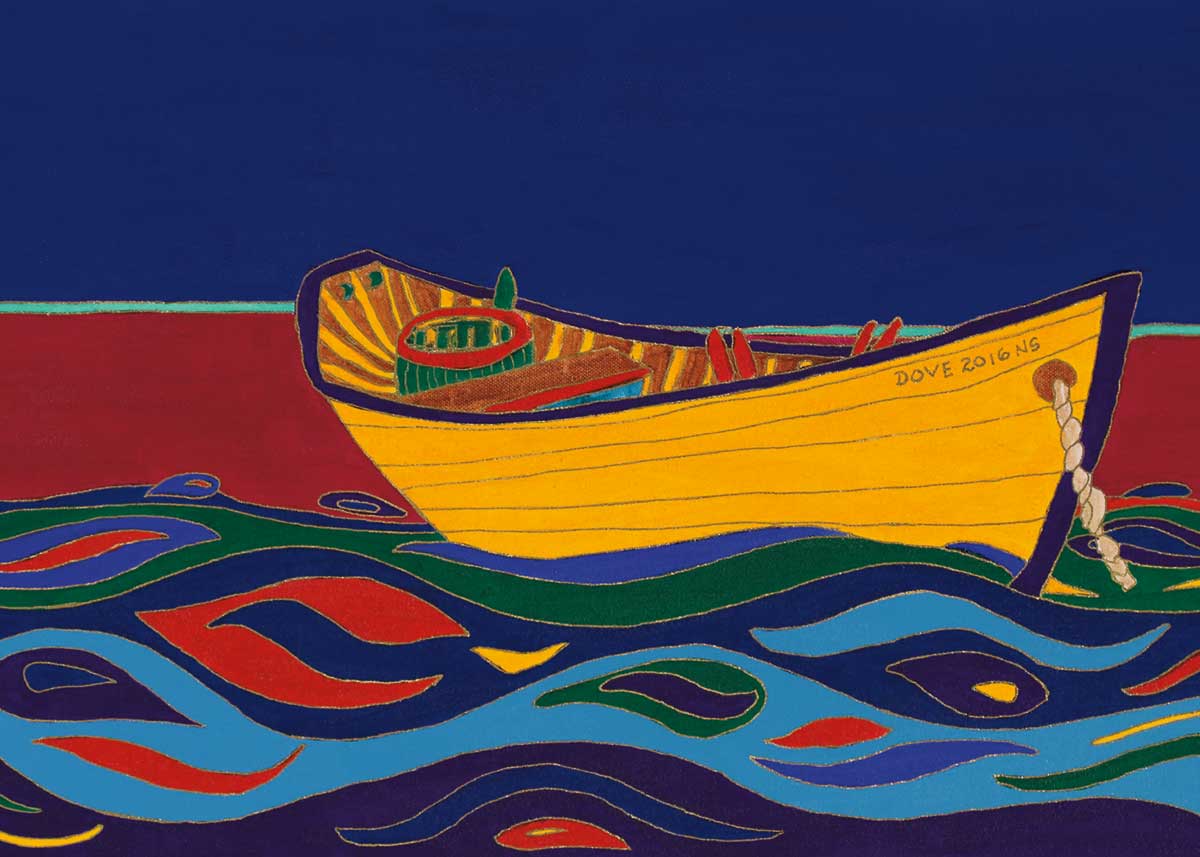 Wall Art - Yellow Dory by Dawn Oman