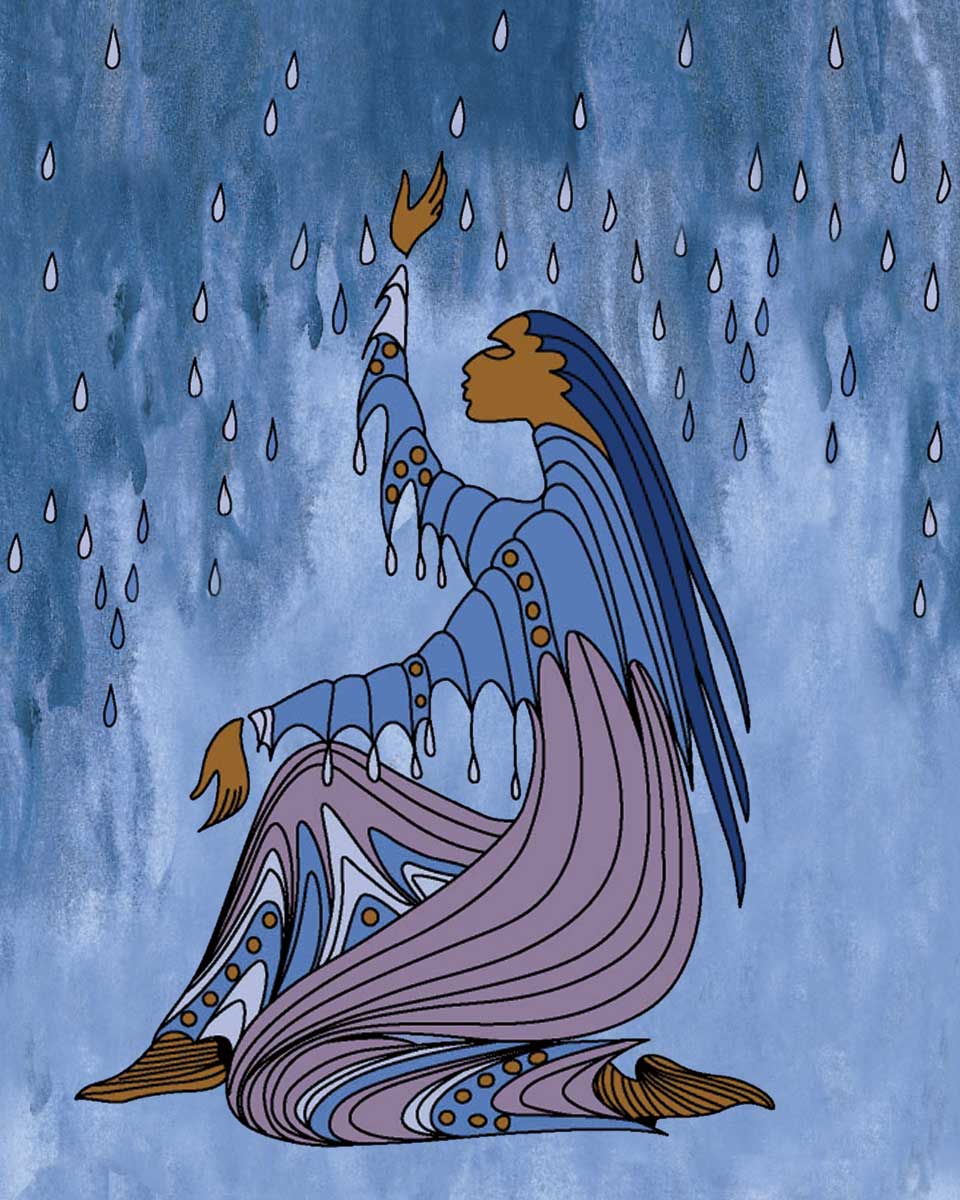 LIMITED EDITION ART PRINT - Rainmaker by Native Artist Maxine Noel