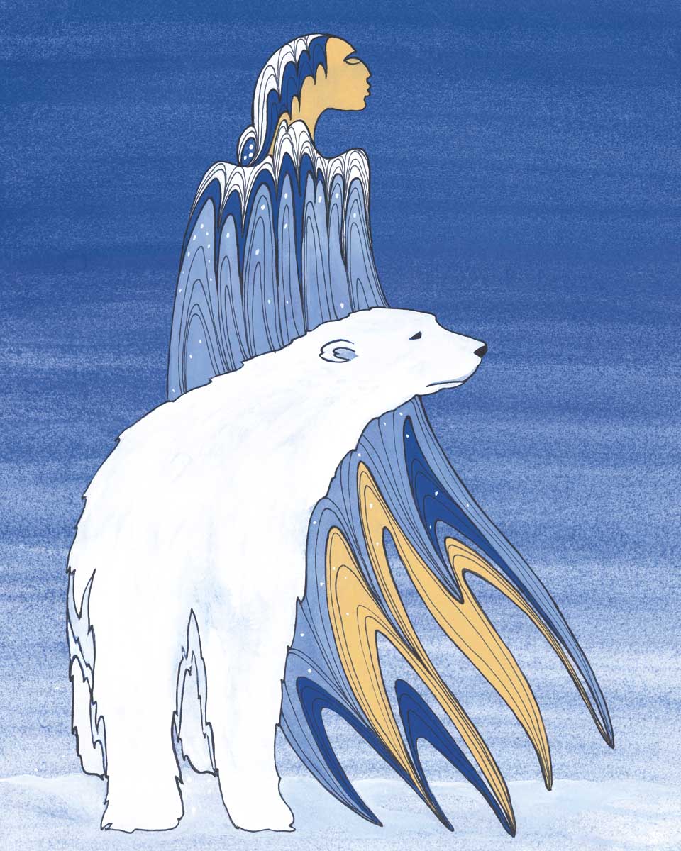LIMITED EDITION ART PRINT - Mother Winter by Native Artist Maxine Noel