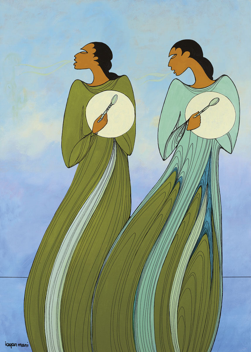 LIMITED EDITION ART PRINT - Earth's Heartbeat by Native Artist Maxine Noel