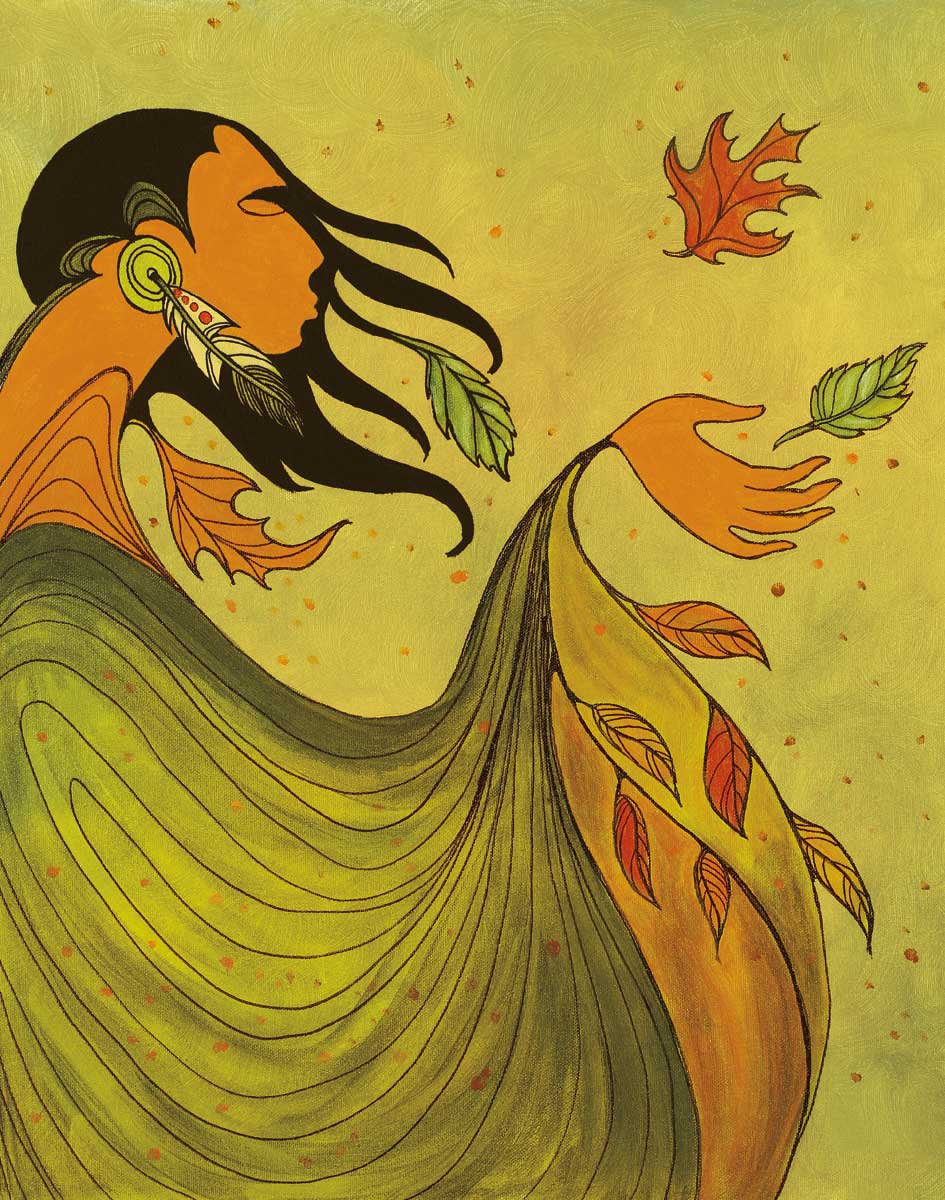 LIMITED EDITION ART PRINT - Autumn by Native Artist Maxine Noel