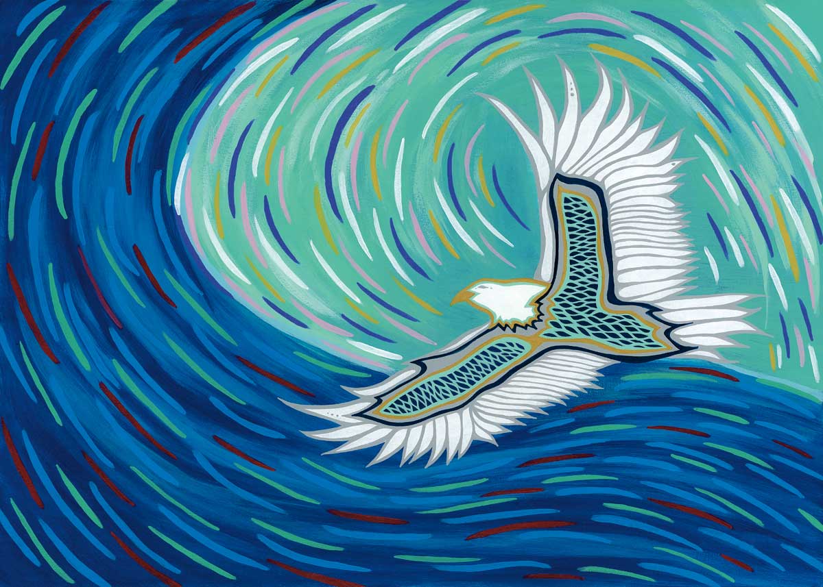 Prayer Carrier Art Card by Patrick Hunter