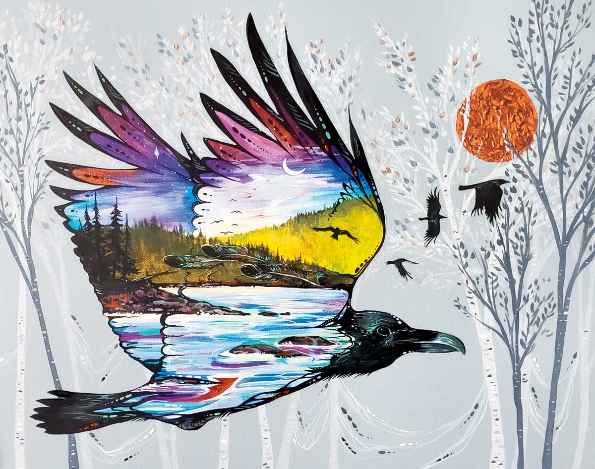 LIMITED EDITION ART PRINT - Raven's Flight by Carla Joseph