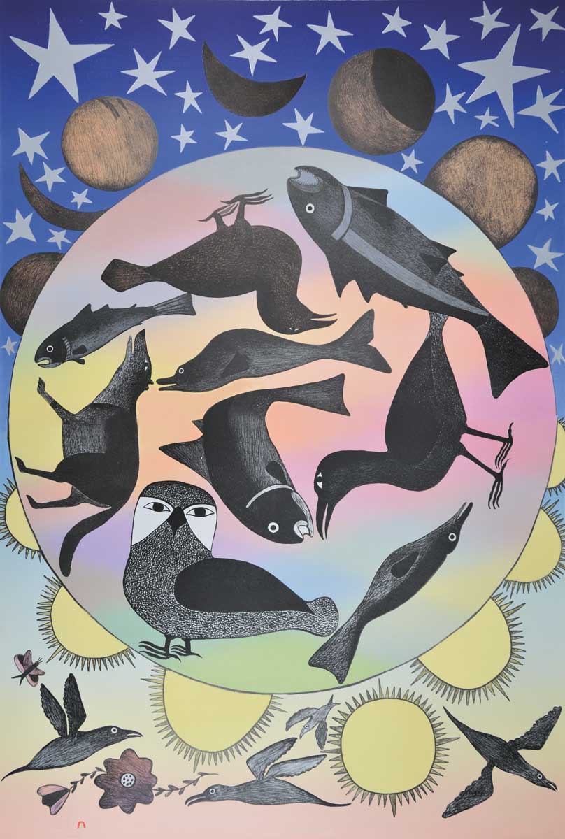 KENOJUAK ASHEVAK Framed Art Card Collection - Choose from a selection of 13 prints