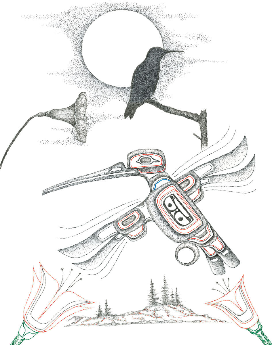 LIMITED EDITION ART PRINT - Hummingbird by Charles Silverfox