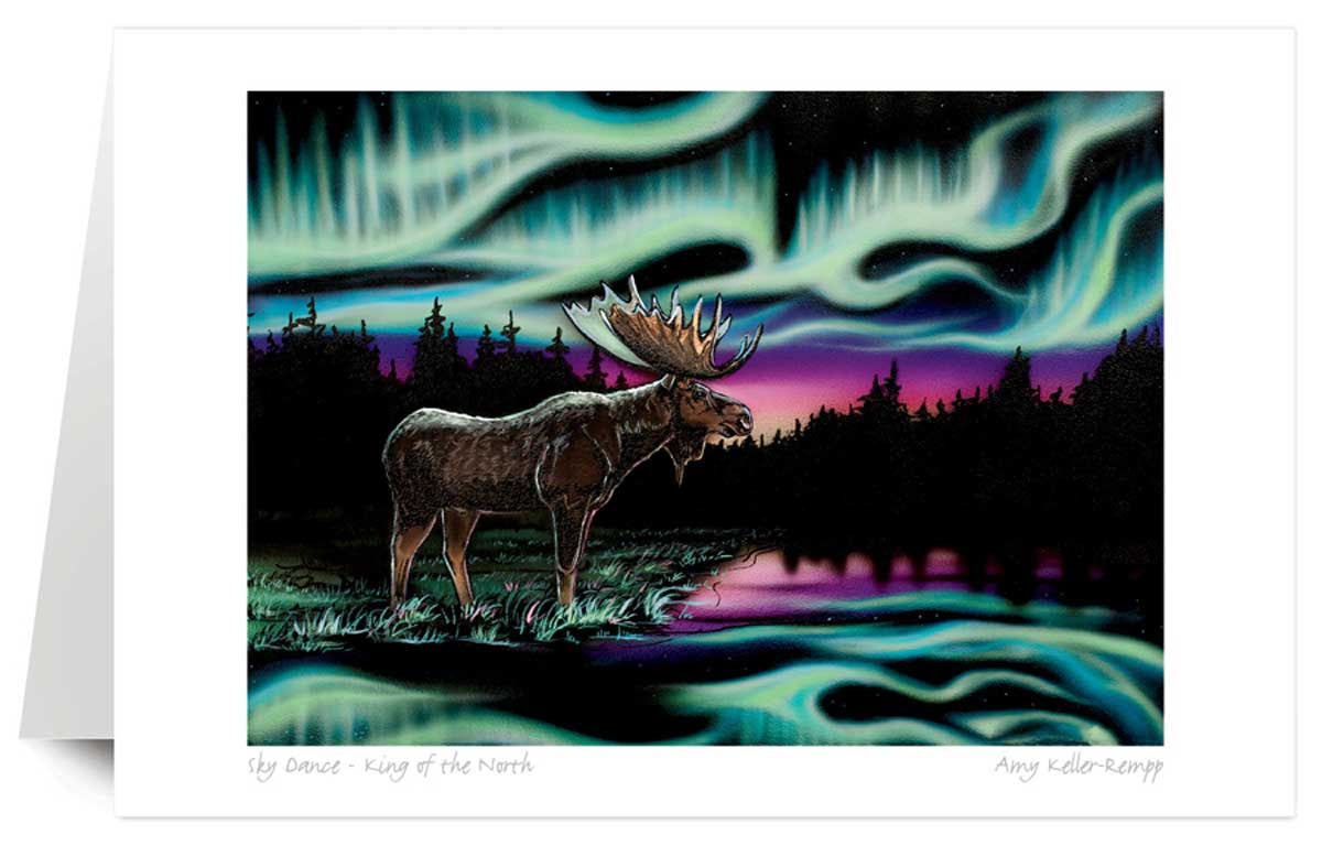 "Sky Dance - King of the North" Art Card by Amy Keller-Rempp