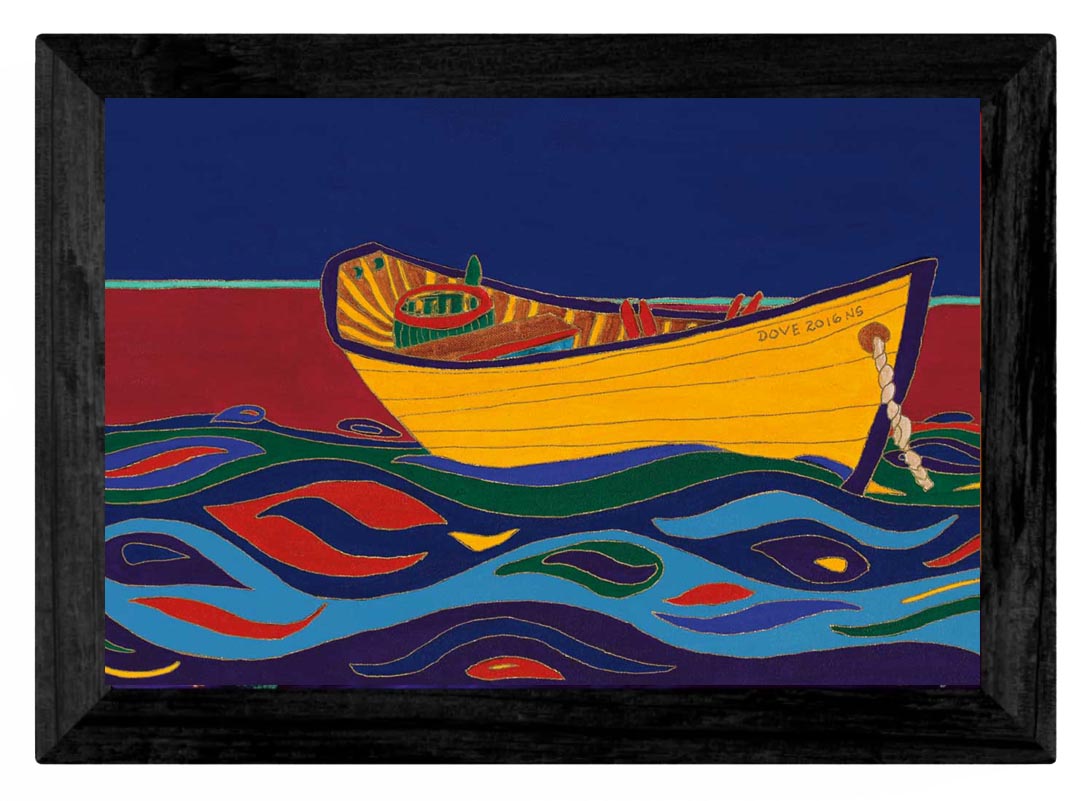 Wall Art - Yellow Dory by Dawn Oman