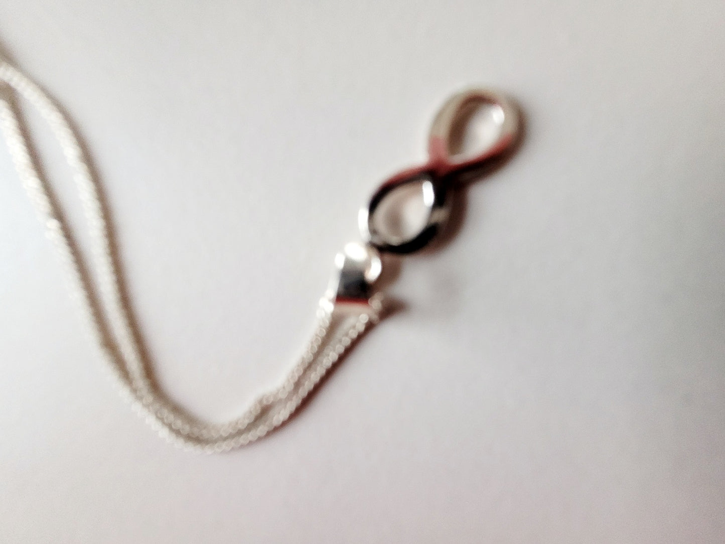 Sterling Silver necklace with infinity pendant