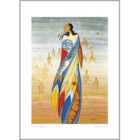 "Not Forgotten" Art Card, artwork by Native artist Maxine Noel