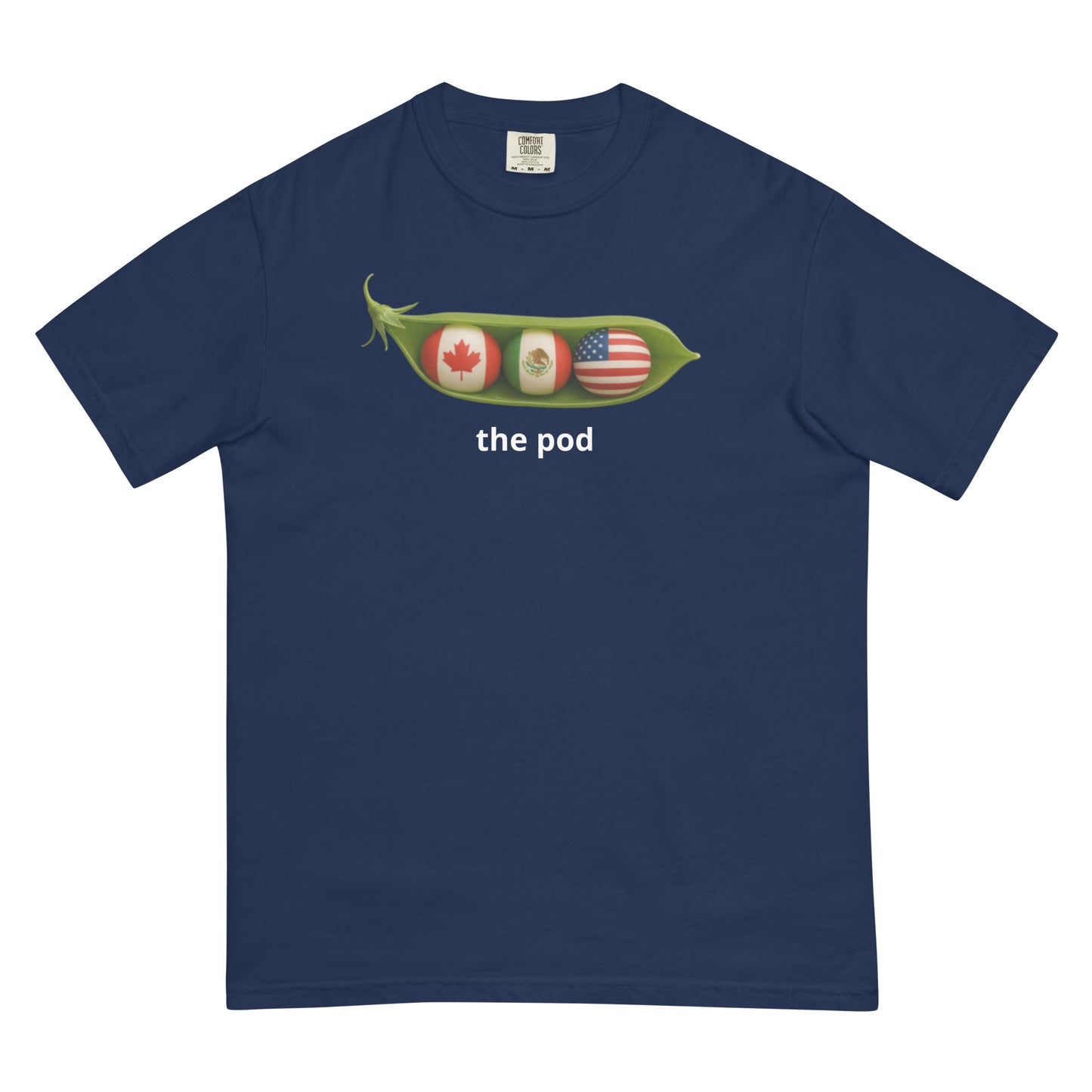 3 peas in a pod navy blue t-shirt
