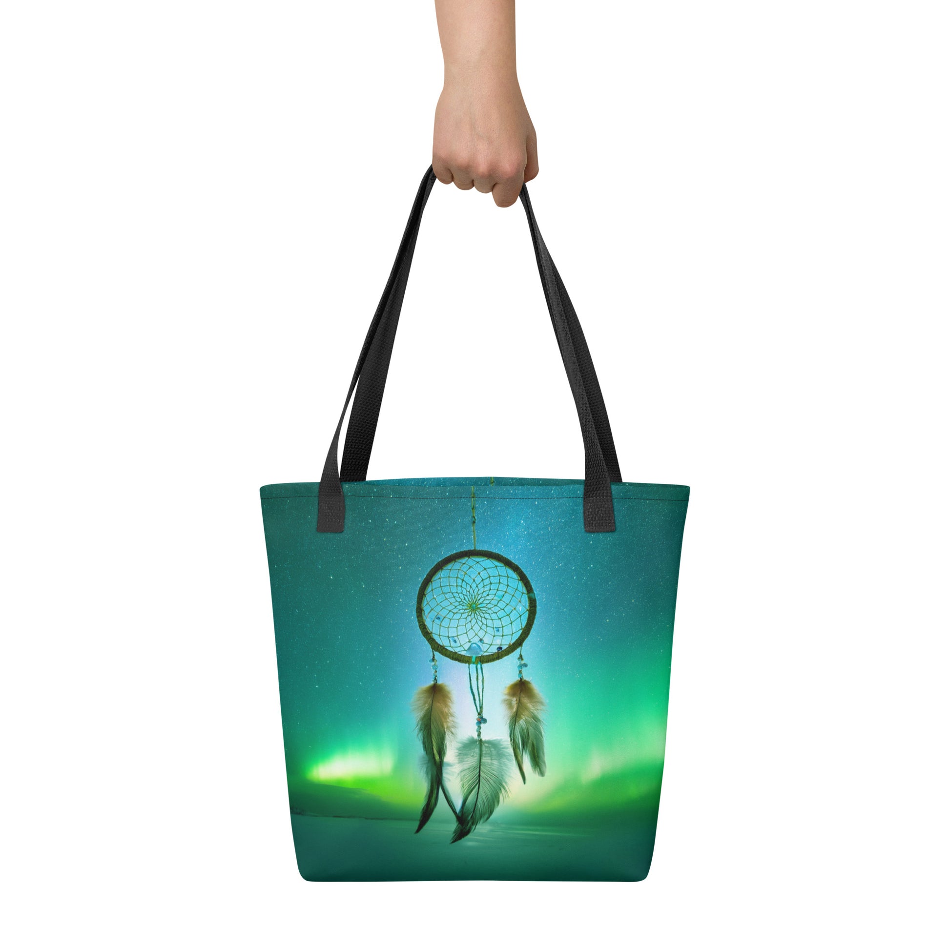 Tote bag with dreamcatcher design Canadian Indigenous Art
