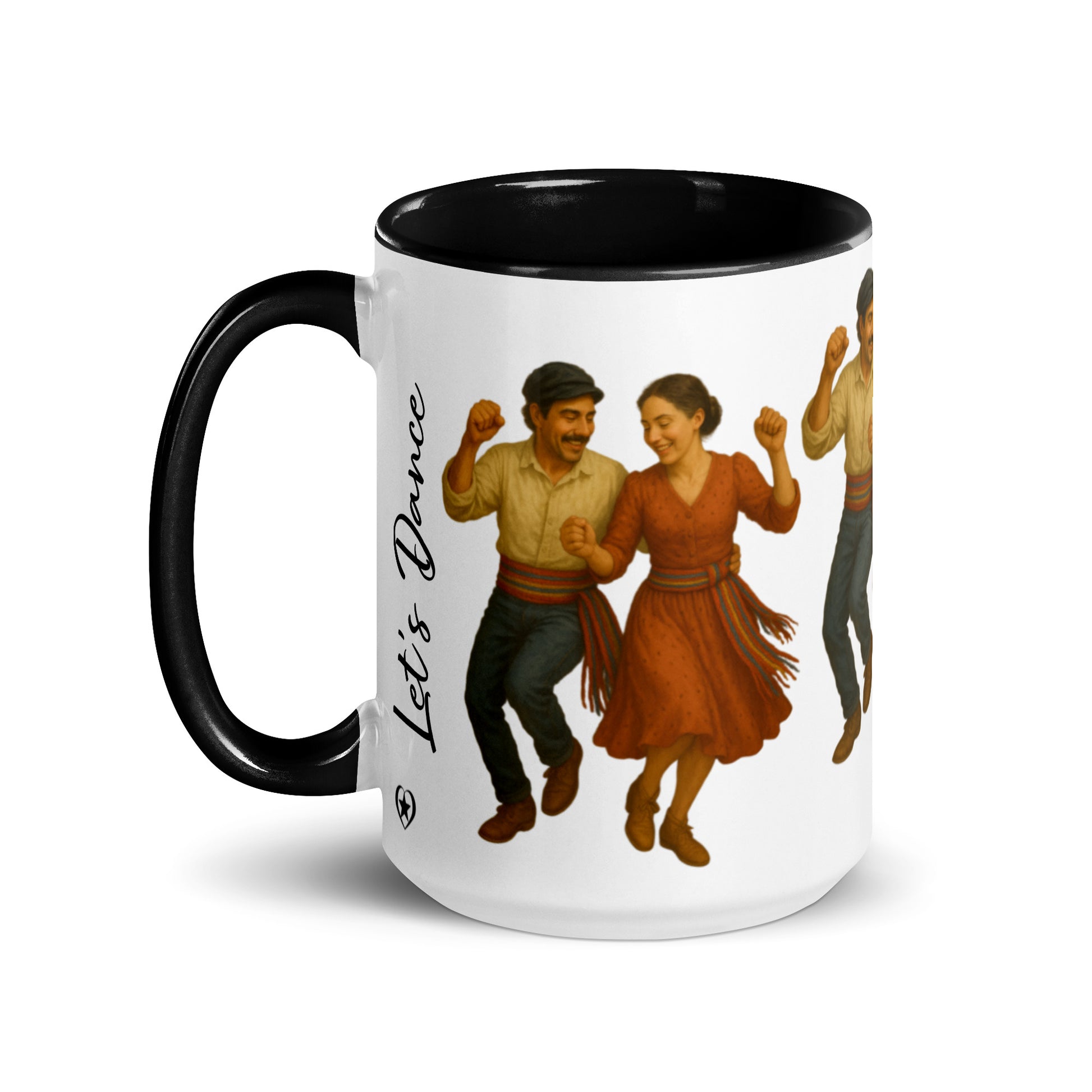 Metis jig Let's Dance Mug Canadian Indigenous Art Gifts