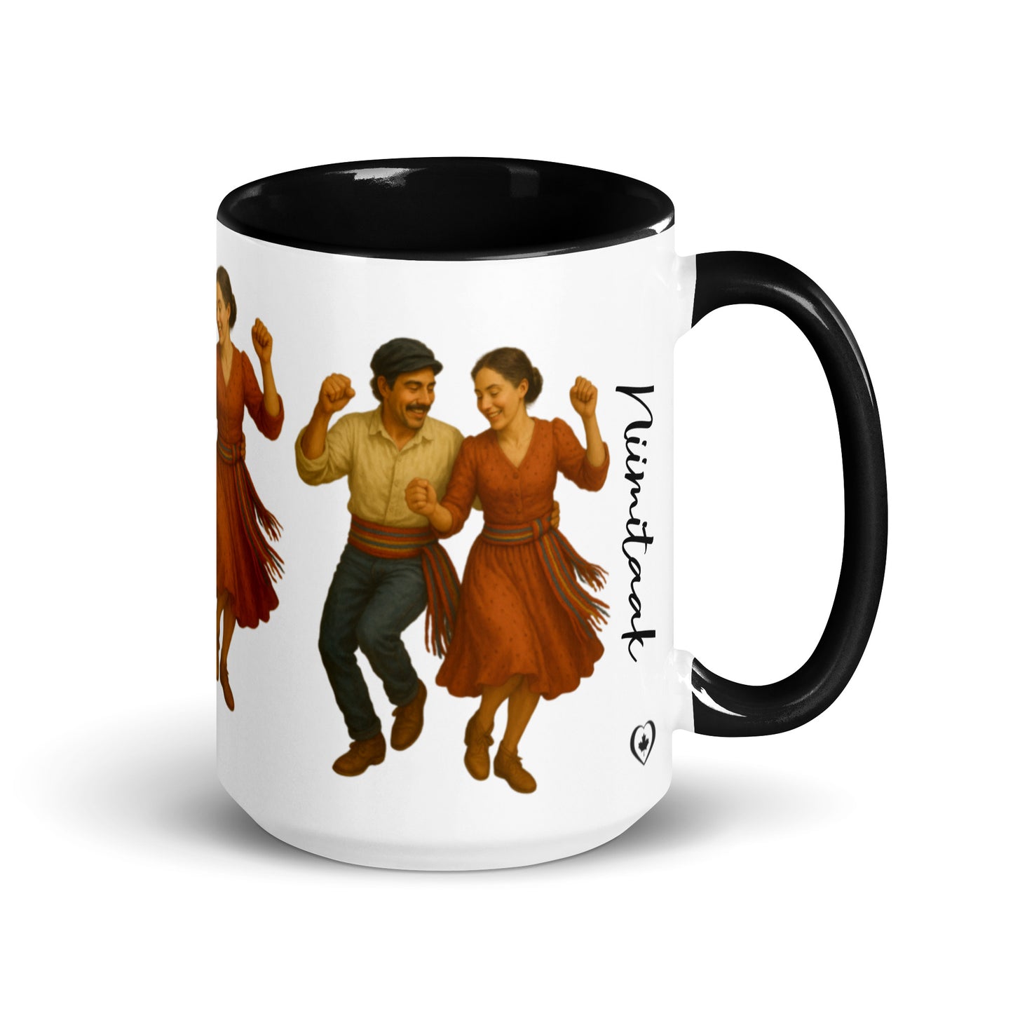 Metis jig Mug Canadian Indigenous Art Gifts