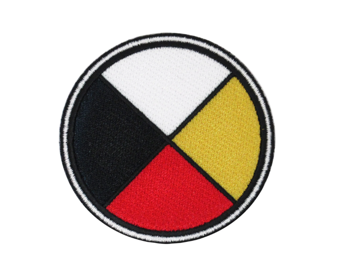 medicine wheel iron on patch