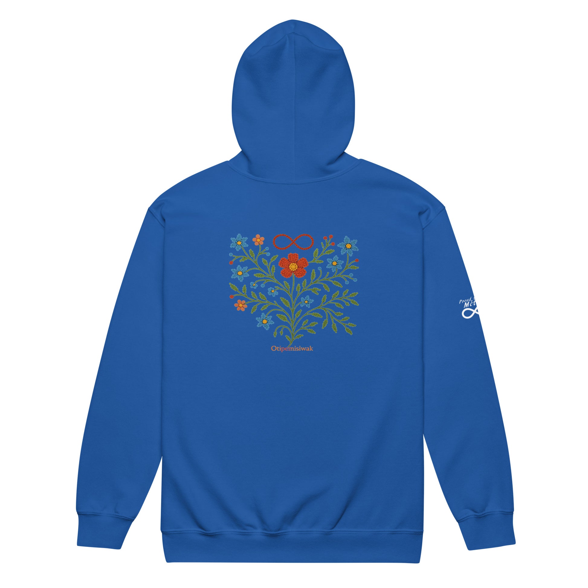 Otipemisiwak Zip Up Sweatshirt Canadian Indigenous art