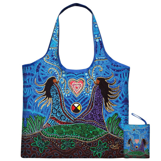 "Breath of Life"  Reusable Shopping Bag by Métis Artist, Leah Dorion