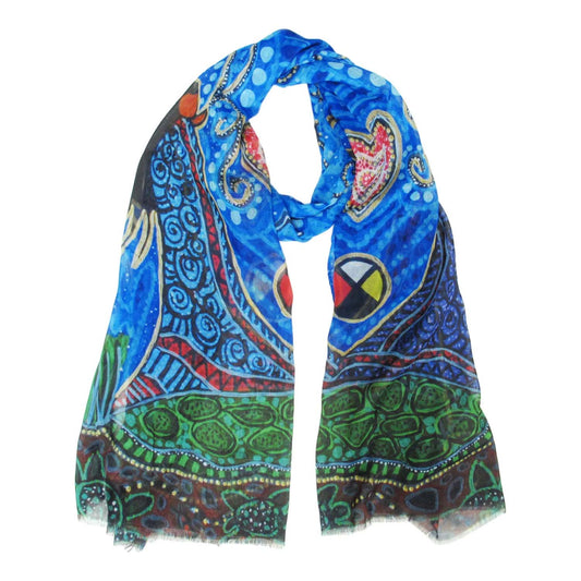 "Breath of Life" Eco scarf by Leah Dorion