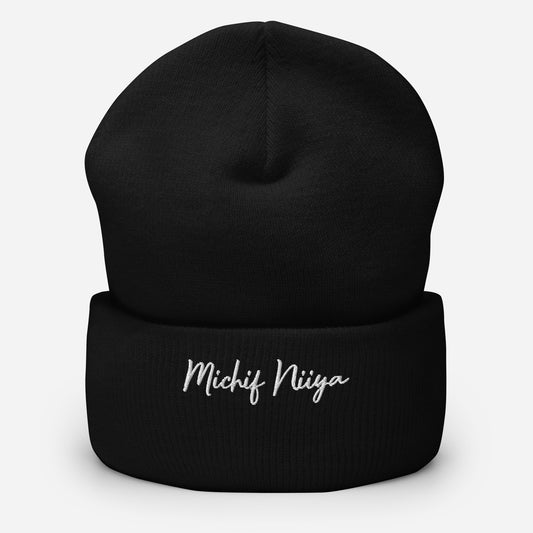 "Michif Niiya" Embroidered Cuffed Beanie - in 4 colour options