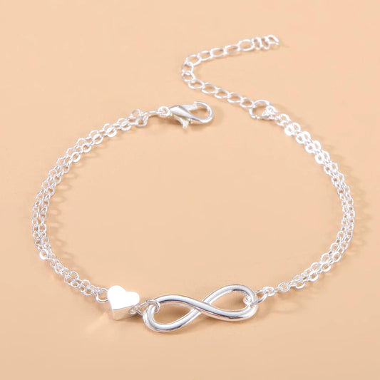 Infinity heart bracelet