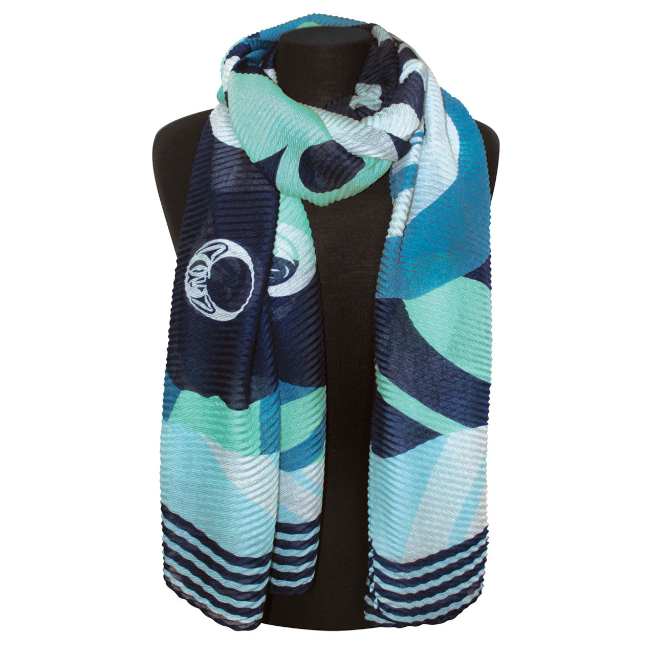 "Moon Phases" Scarf design by Maynard Johnny, Jr, Coast Salish