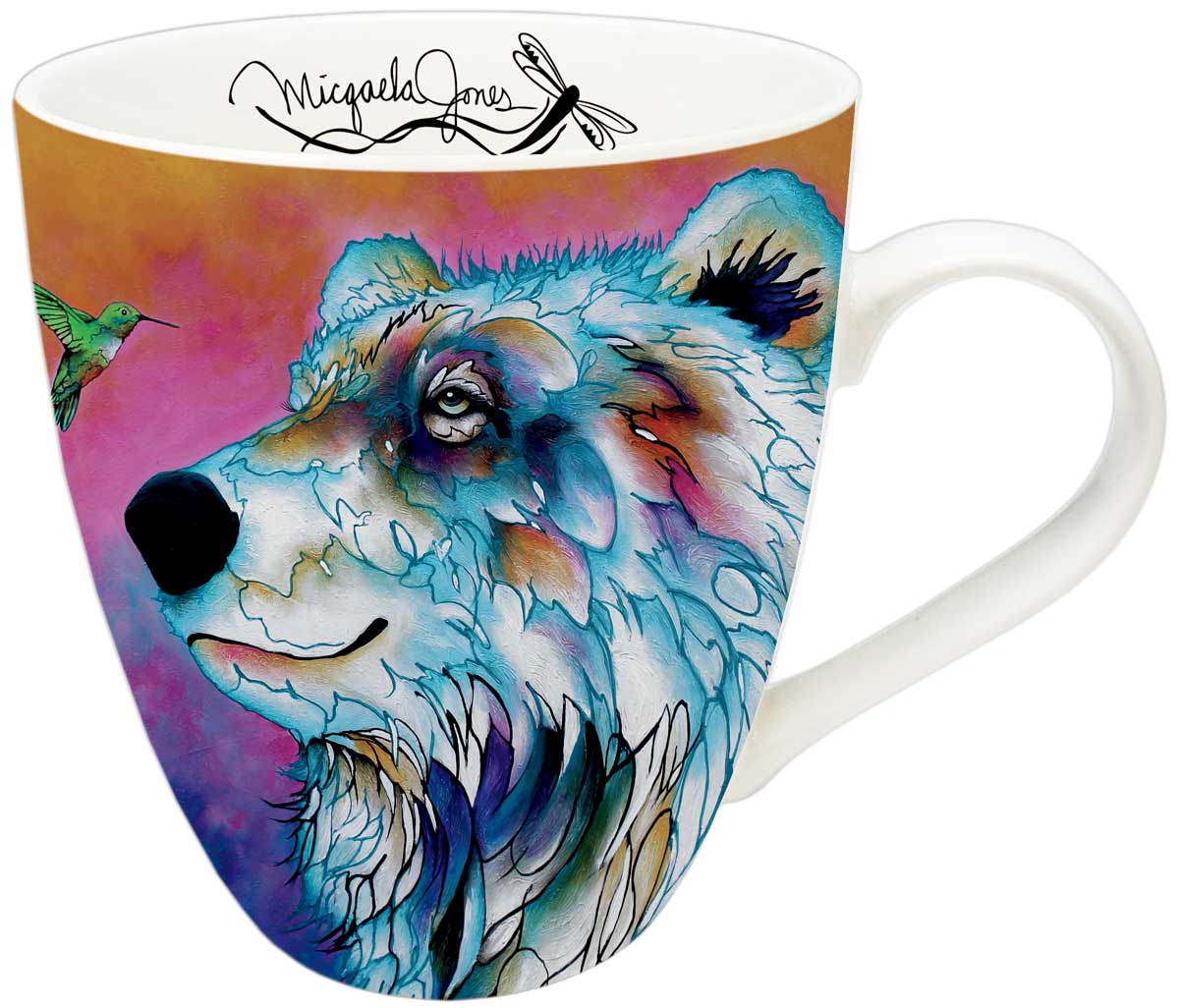 "Sunrise Tales" 18 oz Mug with artwork by Native Artist Micqaela Jones