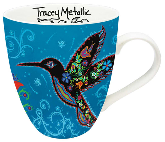 hummingbird native american mug