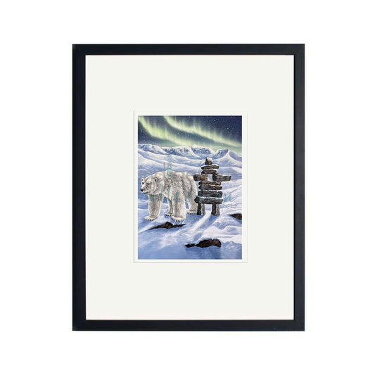"Finding the Way" Framed Wall Art by Indigenous Artist Ronnie Simon