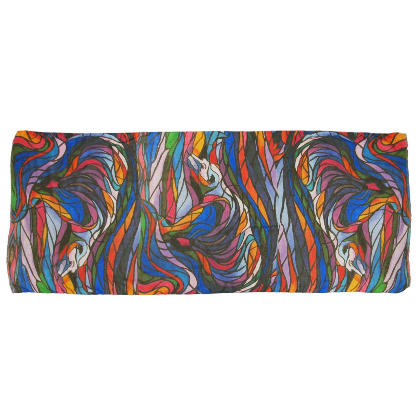 "Salmon Hunter Scarf by Native artist, Don Chase