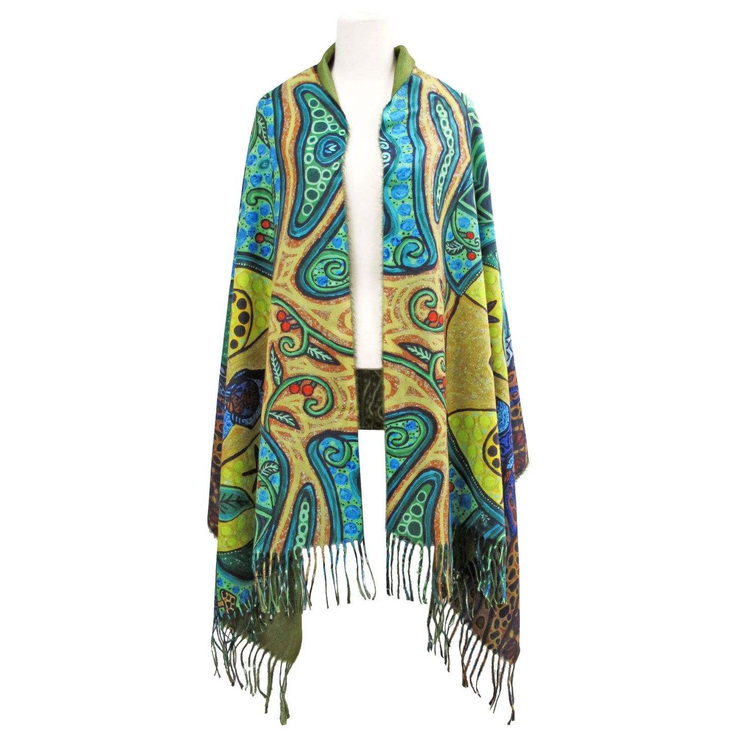 "Strong Earth Woman" Art Print ECO Shawl