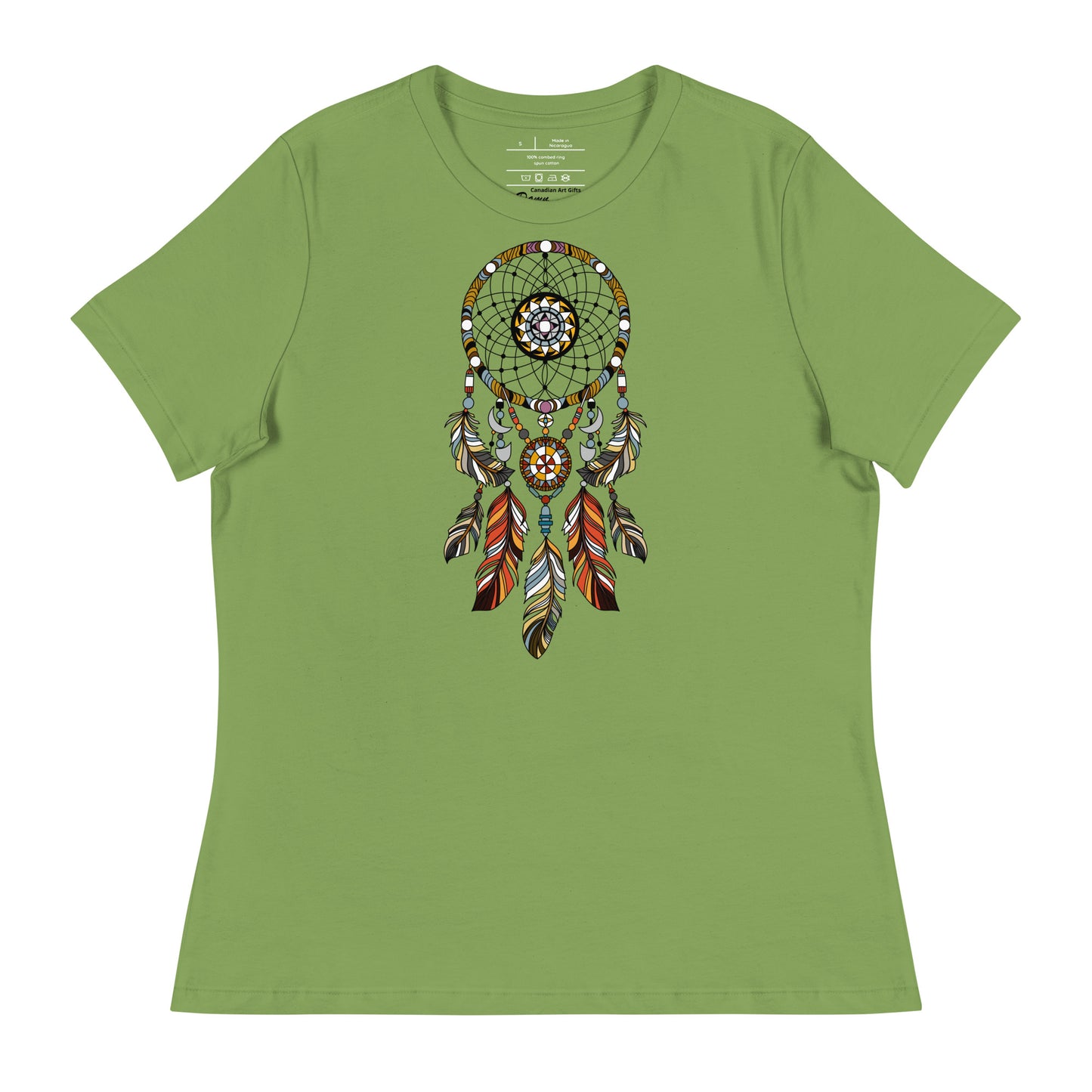 green dreamcatcher tshirt Canadian art gifts