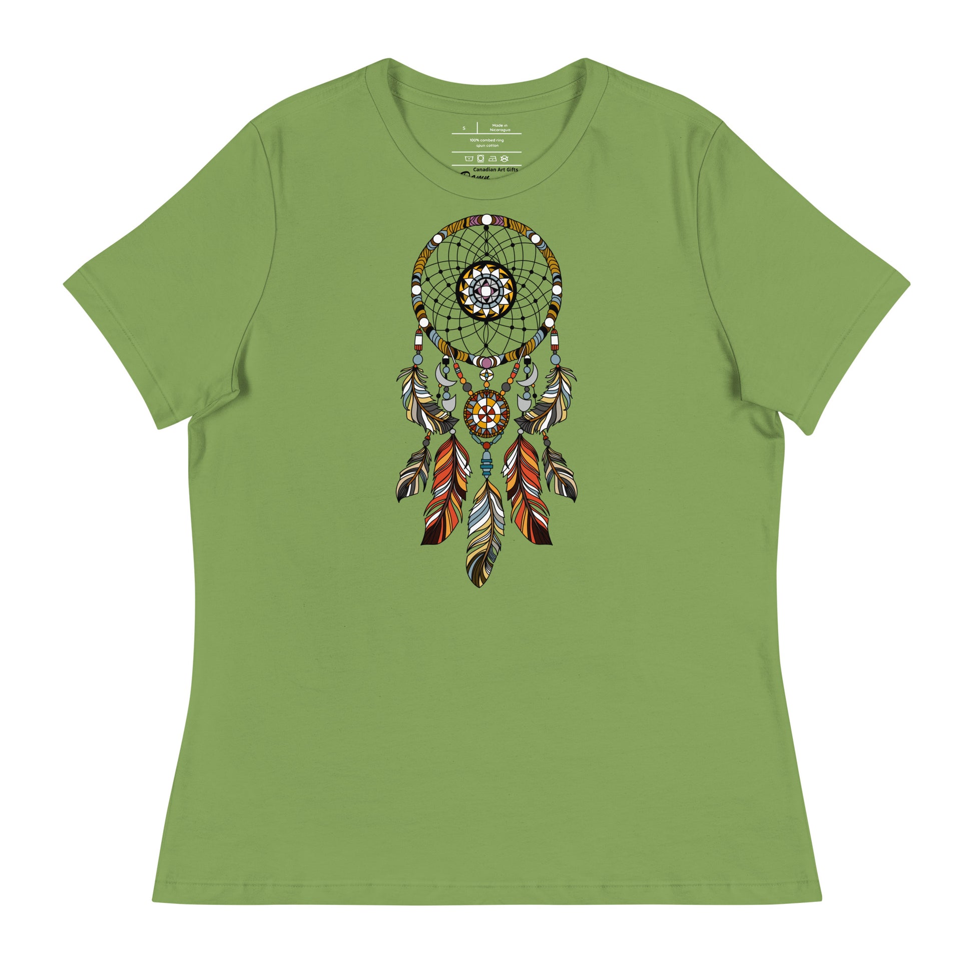 green dreamcatcher tshirt Canadian art gifts