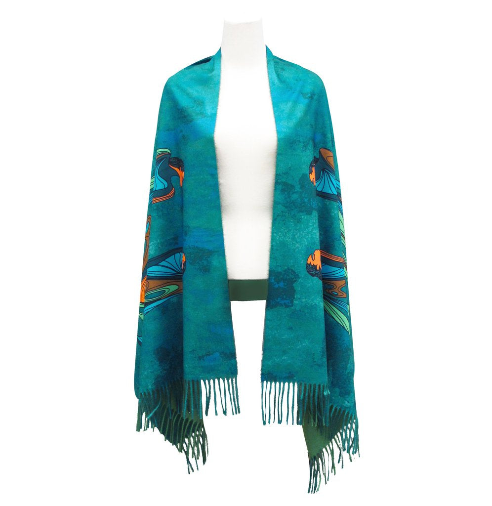 Friends art shawl by Maxine Noel First Nations Art 