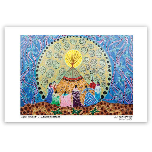Leah Dorion "Dancing Women" Art Card