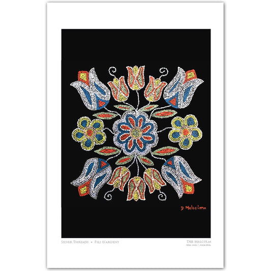 "Silver Threads" Art Card by Deb Malcolm