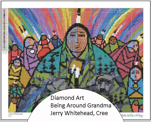 Being Around Grandma Diamond Art by Jerry Whitehead