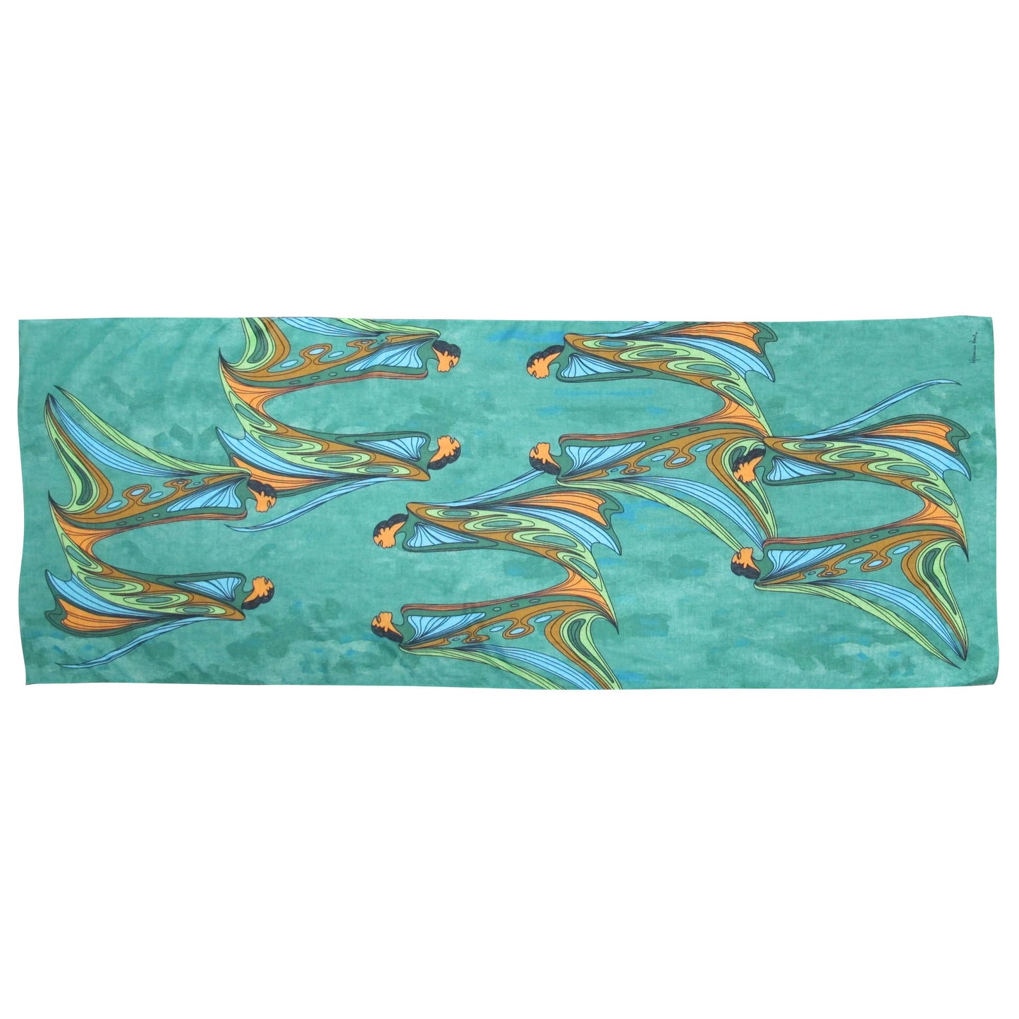 "Friends" scarf design by Native artist Maxine Noel