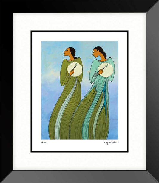 LIMITED EDITION ART PRINT - Earth's Heartbeat by Native Artist Maxine Noel