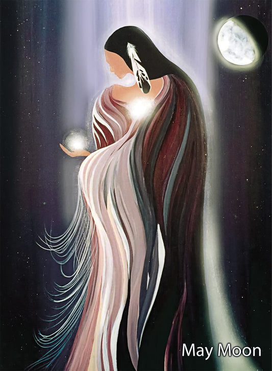 May Moon Fridge Magnet by Cree artist Betty Albert